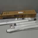 PBHEPJ Sliding Door Security Bar, 18.5-51 inch Adjustable Patio Door Security bar with Rubber Tips, Multi-use Window Security Bars, Sliding Door Stopper, White, 2 Pack