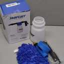 SwiftJet Car Wash Foam Gun + Microfiber Wash Mitt - Foam Cannon Works with Any Soap - Garden Hose Car Foam Sprayer - Car Wash Kit - Car Accessories Foam Blaster (Blue Foam Gun with Mitt)