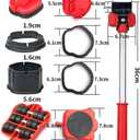 Furniture Moving & Lifting Tool Set, 13 Piece Movers with 360 Swivel Wheels, Lifter for Bed, Sofa, Heavy Appliances, Home & Professional Use, Supports Upto 600 lbs