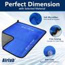 Airlab Microfiber Towels for Cars Wash Drying Thick Plush Cleaning Cloth Auto Detailing Super Absorbent for Interior & Exterior Lint Free, Streak Free, 16" X 16", 800 GSM, Pack of 3