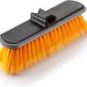 Medium Bristle Deck Scrub Brush - Composite Deck Brush Head & Vinyl Siding Brush // Boat Scrub Brush, Roof Brush for Extension Pole // Exterior, Patio & Deck Cleaning Brush (Pole Sold Separately)