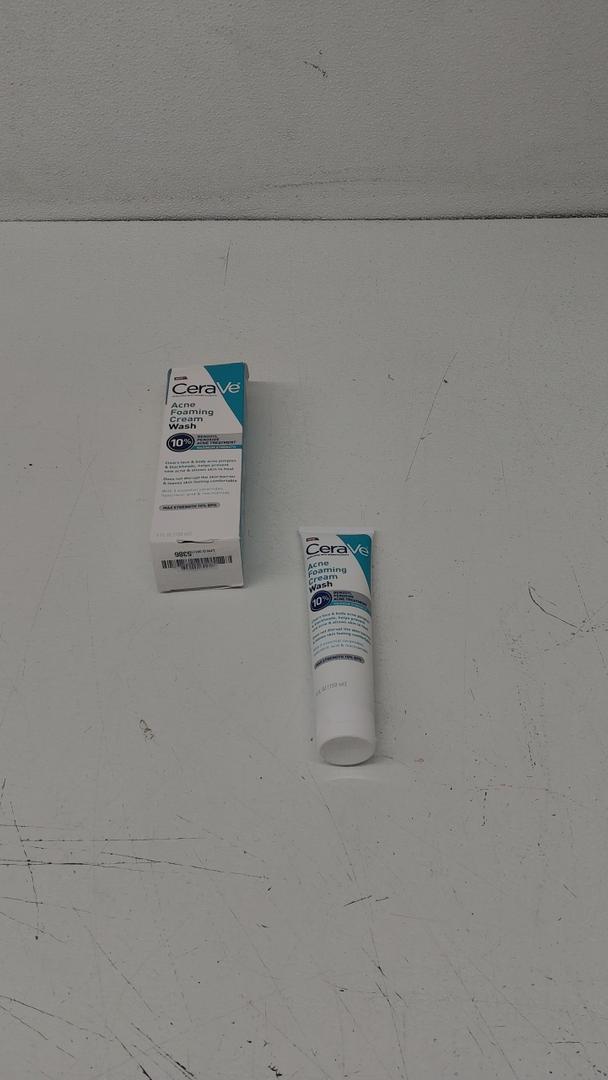 CeraVe Acne Foaming Cream Cleanser, 10% Benzoyl Peroxide Face Wash With Hyaluronic Acid, Niacinamide & Ceramides, Gentle Daily Acne Treatment For Face 2026/10