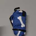 Supet Raised Inflatable Dog Cone Collar to Stop Licking, Soft Dog Cone Alternative After Surgery, Pet Neck Donut Collar for Small Medium Large Dogs (S(Neck 7"-9.5"), T Bone Navy)