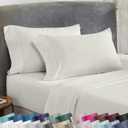 California Design Den King Size Pillowcase Set - 400 Thread Count, 100% Cotton Sateen, Set of 2 Pillow Covers, Soft and Breathable - Ivory (Pale Tone)