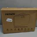 Fireproof Document Box, Hard Case Fireproof File Organizer with Lock and 13 Pocket Accordion File Folder, Portable Safe Box for Home Office Travel to Storage Important Documents Laptop Black