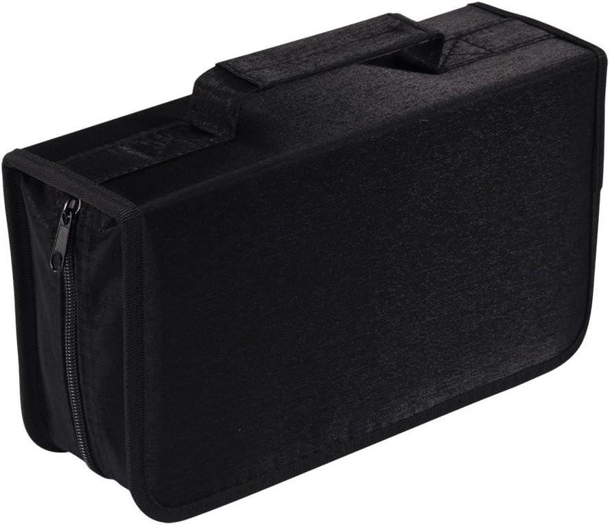 Capacity CD/DVD case Wallet, Storage,Holder,Booklet (128 Black)