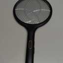 YISSVIC Electric Fly Swatter 4000V Bug Zapper Racket Dual Modes Mosquito Killer with Purple Mosquito Light Rechargeable for Indoor Home Office Backyard Patio Camping (Black-1 Pack)