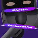 Envyvip Rechargeable LED Mask for Teen Boys & Girls, Gesture Control Halloween Costume Mask Kids Birthday Gifts, 30 Static + 40 Dynamic Cool Images