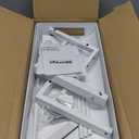 Under Sink Organizer, 2-Tier Dual Pull Out Cabinet Organizer Drawers With Smooth Circular Rail, Large Capacity Metal Mesh Sliding Shelves For Bathroom& Kitchen Storage,Height AdjustableWhite,2 Packs (2 Pack-15.9"Dx11.6"-16.7" H)