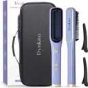 Hair Straightener Brush, Straightening Brush, Fast Heating,Adjustable Temperature Control, Ideal for Fine to Normal Hair, Lightweight and Travel-Friendly Design + Travel CASE