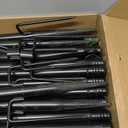 6 Pack String Light Poles, Outdoor String Light Pole 10 ft Forked Metal Light Pole with Adjustable Outdoor Light Stand, Deck, Backyard, Garden, Wedding, Rustproof and Sturdy with Hooks.