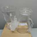 US Acrylic 64oz Bistro Clear Pitcher | Set of 2 Beer Pitchers | Reusable, BPA-free, Made in the USA, Indoor and Outdoor Pitcher Set for Water, Lemonade, Juice, Soda Pop, and Beer