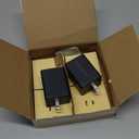 [2 Pack] USB C Charger Block 160W, 3-Port GaN Super Fast Charger, Dual 65W Type C Charging Block, Foldable QC3.0 Laptop Fast Charging Adapter for MacBook, iPhone, Samsung, Galaxy, iPad, Android, Black