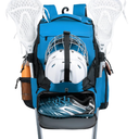 Himal Outdoors Lacrosse Bag with Helmet Storage- Premium Lacrosse Backpack with Two Stick Holder- Extra Large Separate Shoe Compartment-Zipper Pocket & Towel Ring and Padded Shoulder Straps  (Navy Blue)