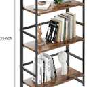 BHG Vintage Multifunctional Folding Bookshelf, No-Assembly Plant Stand Storage Rack Shelves for Home Office (Fire, 3-Tier)