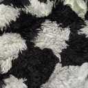 Soft Rugs for Living Room, 2x6 FT Black and White Checkered Fluffy Shaggy Rugs for Indoor Use, High Pile Ultra Fuzzy Rug for Bedroom Kids Nursery Rooms,Home Decor Aesthetic