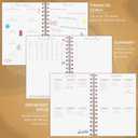 PLANBERRY Budget Planner  Undated Monthly Finance Organizer  Financial Spiral Notebook for Money Budgeting with Expense & Bill Tracker - 6.1x8.1 Softcover (Golden Jungle)