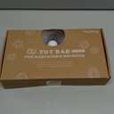 Baby Bouncer Toy Bar Wooden Compatible with Baby Bjorn Bouncer, Bouncer Toy Attachment Tight and Secure Fit, So Fun to Watch, Touch and Spin for Babies All Ages (Black and White Flower)