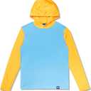 Speedo Boy's Uv Swim Shirt Long Sleeve Tee Graphic (Medium, Mandarin Peel Hoodie)