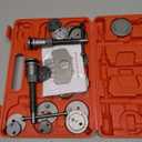 Brake Caliper Compression Tool 24-Piece Heavy Duty Disc Brake Piston Caliper Compressor Rewind Tool Set with C Hanger