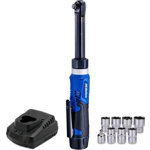ACDelco ARW1218-3P G12 Series 12V Li-ion Cordless 3/8 40 ft-lbs. Extended Ratchet Wrench Tool Kit