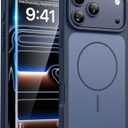 FNTCASE for iPhone 17 Pro Max Case Deep Blue: [Compatible with Magsafe] [Magnetic Phone Cover with Screen Protector] Military Grade Shockproof Protective Dual-Tone Design for 17 ProMax, 6.9 inch