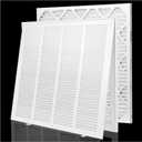 20x20 Return Air Filter Grille for 20"W x 20"H Duct Opening,Wall Return Air Vent Cover Grille with Filter [Included 1PK 1"Thick],Steel HVAC Vent Cover Filter Grill Outer Dimension: 22 5/8"W X 22 5/8"H