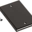 Leviton 1-Gang No Device Blank Wallplate, Standard Size, Thermoset, Box Mount, 85014, Brown