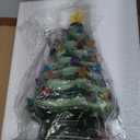 Animated Musical Christmas Decorations with Rotating Train - 10.5" Lighted Up Ceramic Christmas Tree with 38 Multicolored Lights for Xmas Decor Gift, Tabletop Decorative Christmas Ornaments