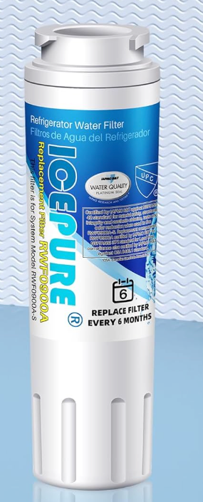 ICEPURE UKF8001 Compatible with Whirlpool EDR4RXD1, 4396395, Maytag UKF8001, UKF8001AXX, EveryDrop Refrigerator Water Filter 4, RFC0900A, UKF8001AXX-200, UKF8001P, 469006, PUR, Puriclean II, Pack of 2