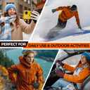 rivmount Winter Waterproof Ski Snow Warm Gloves for Women Men, Windproof Cold Weather Thermal with Touchscreen Fingers, for Running Driving Cycling Hiking Biking Outdoor Sports Daily Work, Wine Small