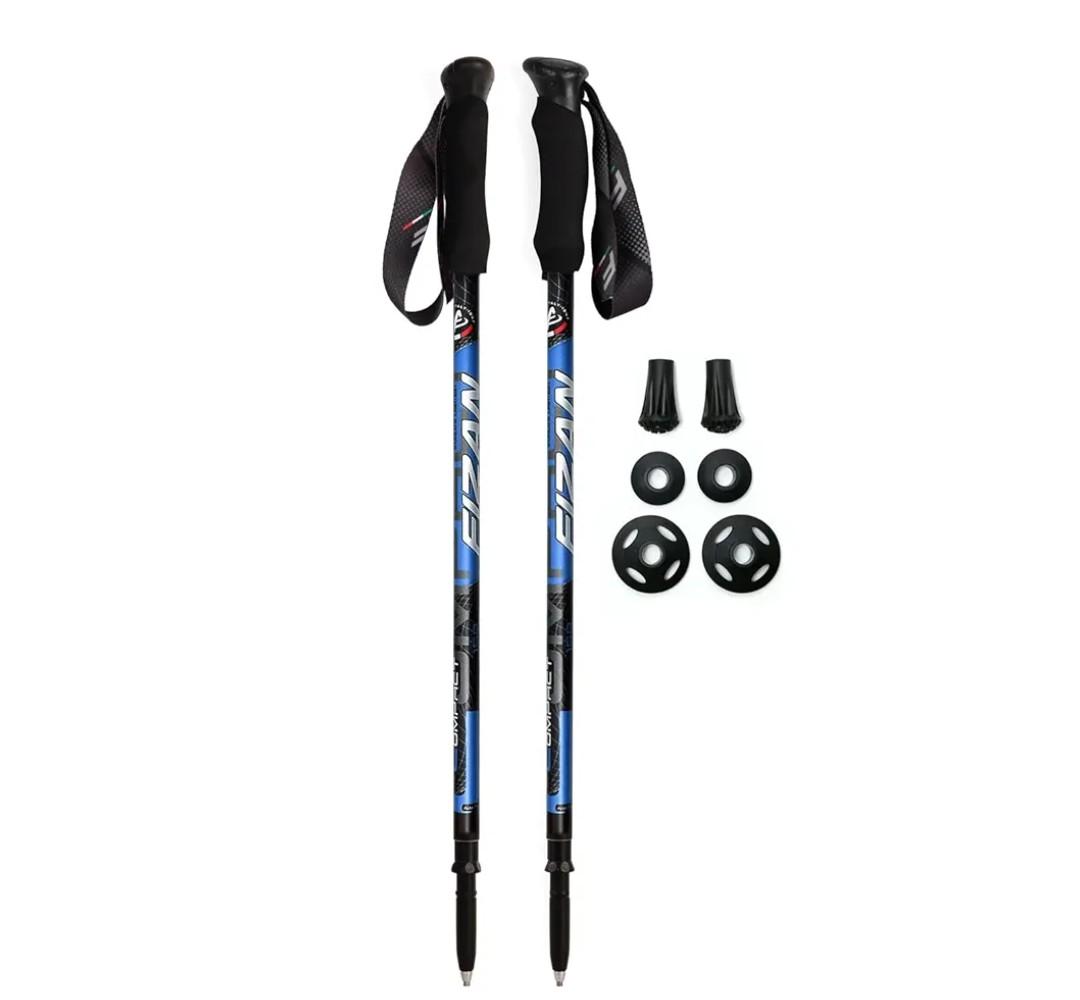 Fizan Compact 3 Trekking Poles – 5.6 oz Ultralight, Backpacking, Thru Hiking Poles, Adjustable, Collapsible, Customized Fit, EVA Grips, Aluminum Walking Sticks (Compact 3) (Blue) Fizan Compact 3 Trekking Poles – 5.6 oz Ultralight, Backpacking, Thru Hiking Poles, Adjustable, Collapsible, Customized Fit, EVA Grips, Aluminum Walking Sticks (Compact 3) (Blue)