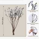 HyeFlora Natural Dried Eucalyptus Branches with Silver Seed, 12-16 Long Stems Pods Dried Flowers for Vase, Boho Home Decor, Floral Arrangements, DIY Crafts