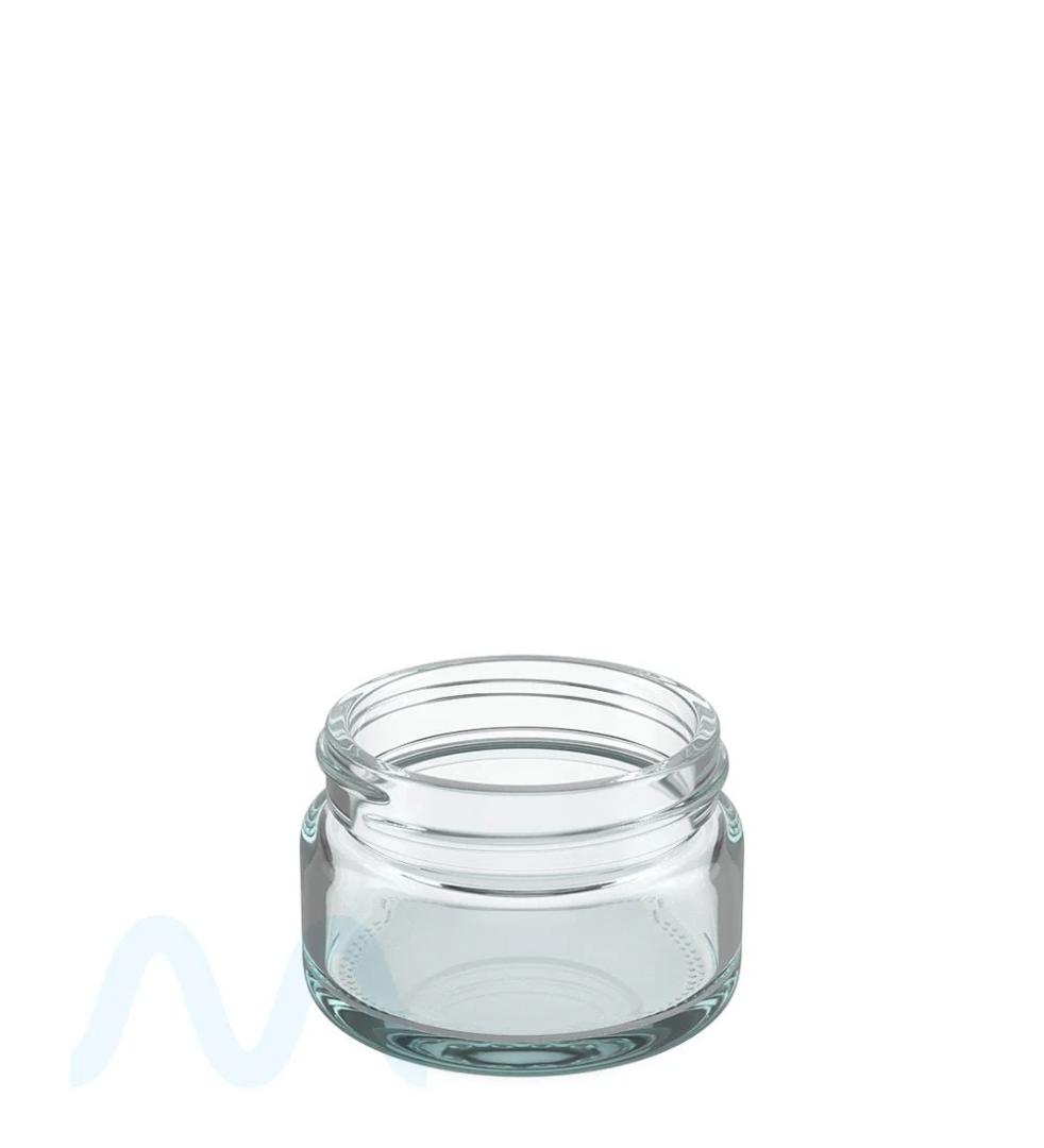 24-Pack Clear Borosilicate Glass Jars - 2oz Wide Mouth