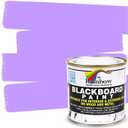 Chalkboard Blackboard Paint - Brush on Wood, Metal, Glass, Wall, Plaster Boards Sign, Frame or Any Surface. Use with Chalk Pen Wet Erase, Non-Toxic - Matte Finish [Purple] - (8.5oz Cover 32 sf)