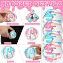Seenelling 24 Pcs Baseball Ice Cream Drip Stress Balls 2 Colors 2.36 Inch Ice Cream Drip Stress PU Soft Foam Balls Baseball Party Gifts for Party Decorations Birthday Supplies