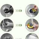 Universal 2PCS Kitchen Sink Strainer Stopper Combo, 3 in 1 Pop Up Kitchen Sink Stopper with Chrome Stainless Steel Wraped Shell for US Standard 3-1/2 inch Drain Filter, Anti-Clog