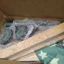 Asweets 2 in 1 Wooden Baby Walker Push and Pull Doll Stroller, Shopping Cart Learning Walker for Boys and Girls, Sit Stand Learning Toddler Toy (Green)