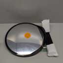 Acrylic Convex Traffic Mirror, 12 inch Adjustable Wide Angle View Curved Security Mirror for Driveway, Park, Garage, Corners and Blindspot(Support Indoor and Outdoor)