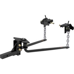CURT 17050 MV Round Bar Weight Distribution Hitch, Up to 6,000 lbs., 2-Inch Shank
