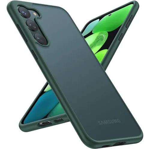 TORRAS Shockproof Samsung Galaxy S23 Case, Military Grade Drop Tested, Translucent Matte, Slim Protective Guardian Series, Green