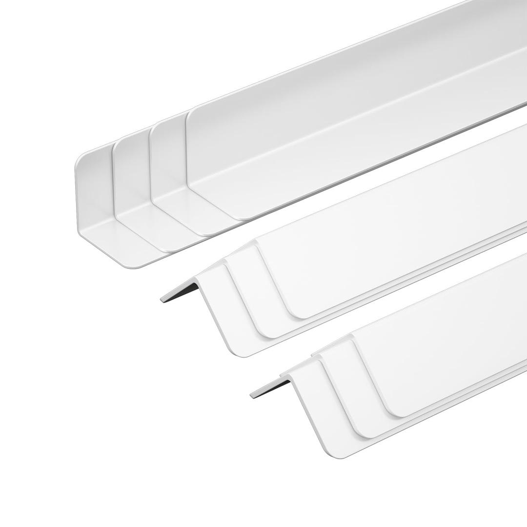 1-3/4"x1-3/4 x48 Wall Corner Protector Guards,(5-Pack) High-Density Wall Edge Shield,Heavy-Duty Trim Molding for Interior Corners,Furniture & Cabinet Edge Guard to Avoid Scratching