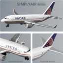 1/400 United Airplane Model Kits Plastic Airplane Model for Collection and Display