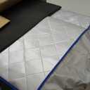 SereneLife Portable Sauna Box for Home, Infrared Sauna Tent with Heated Foot Pad and Folding Chair, Remote Control In-Home Spa, 38" x 32 - (Silver)