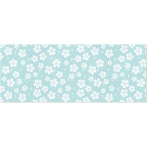 White Cherry Blossom Design Birthday Wrapping Paper Roll, Mini Roll Gift Wrap Perfect for Weddings, Brides, Holidays, Baby Showers, 2 ft