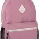 Large School Backpacks with Mesh Side Pockets  Classic 19 Inch Solid Color Backpacks for Kids, Men, Women, Travel (Pink & Blush)