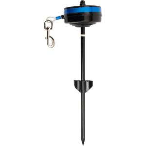 Lixit Bracket Mount and Stake Retractable Leash Tie Outs for Dogs (Stake, Medium) (Medium (Pack of 1))