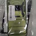 DEERLAMN Case for Google Pixel 10 Pro XL with Slide Camera Cover+Screen Protector(1 Pack), Rotated Ring Kickstand Military Grade Shockproof Protective Cover-Olive Green