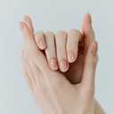 UUUUU. Santal Gel Nail | High Quality | Stick on Half baked Gel nails | K-Nails | Semi Cured Gel Nail Strips, Pack Of 5