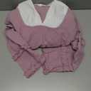 Colonial Dress Womens Pioneer Costume Historical Clothing, Purple Medium